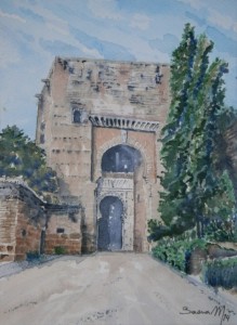 Puerta de la Justicia (Alhambra) 26,5x28 cm 2014